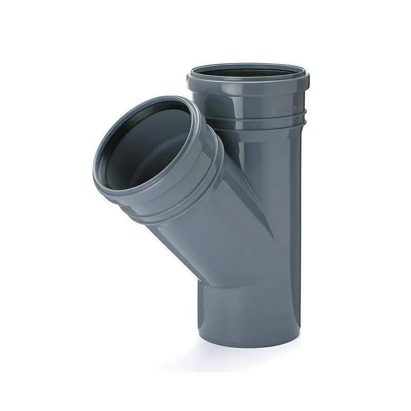 PIPELIFE KZ PVC Trójnik kanal.110/110/45