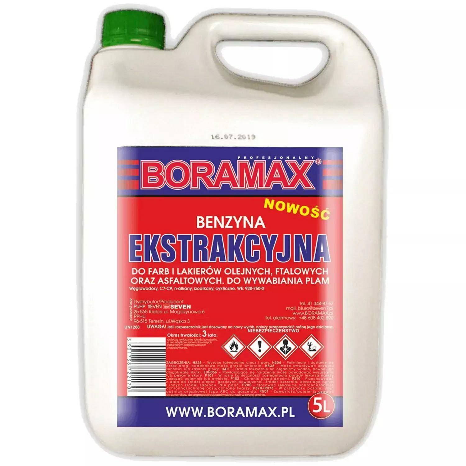 BORAMAX Benzyna ekstrakcyjna 5L