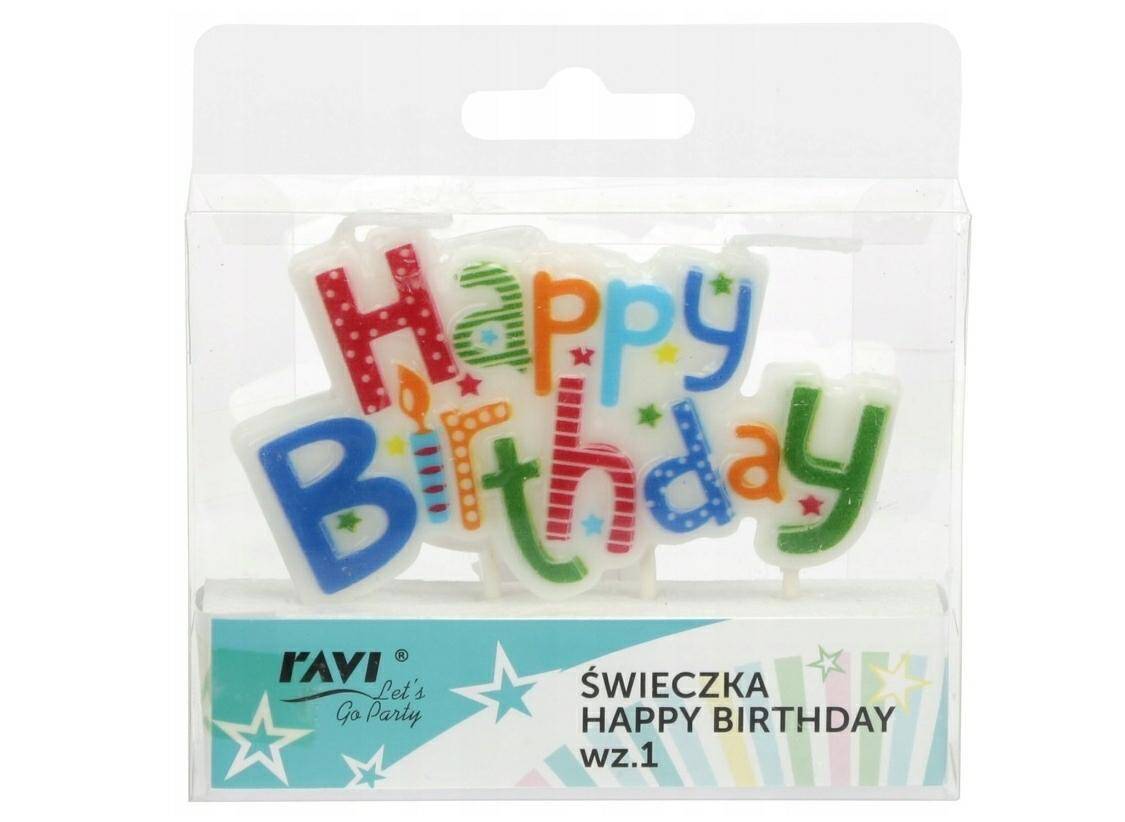 Ravi Świeczka Happy Birthday wz.1