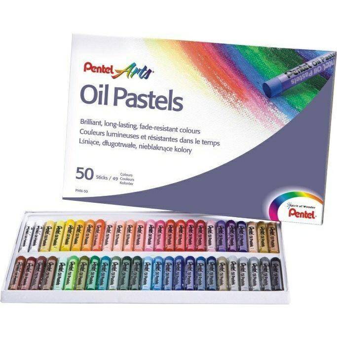 PENTEL Kredki pastele olejne 50 kolorów