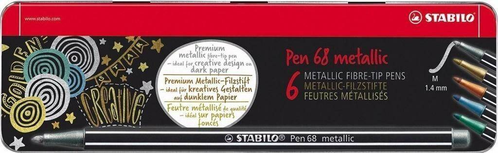 STABILO Flamastry Pen 68 Metallic etui