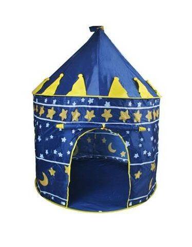Namiot Domek Dla Dzieci Niebieski okna