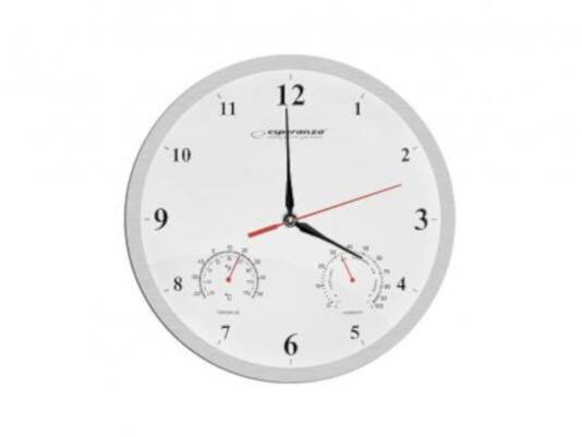 Zegar Ścienny Esperanza Washington Biały