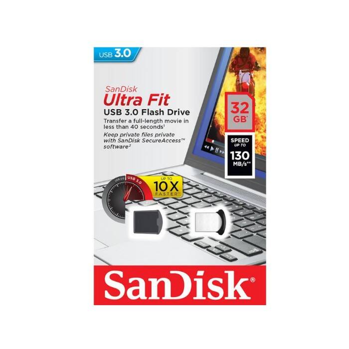 Pendrive Sandisk 32Gb Ul/Fit Usb3.1 Czar