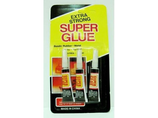 Klej uniwersalny Super Glue blister 3szt