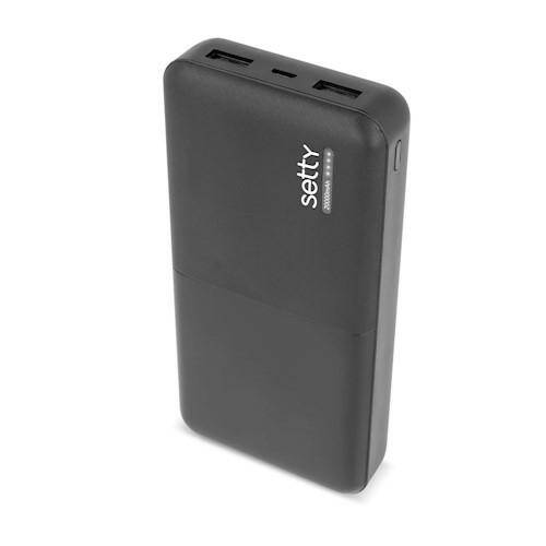 Power Bank Setty 20000 mAh czarny