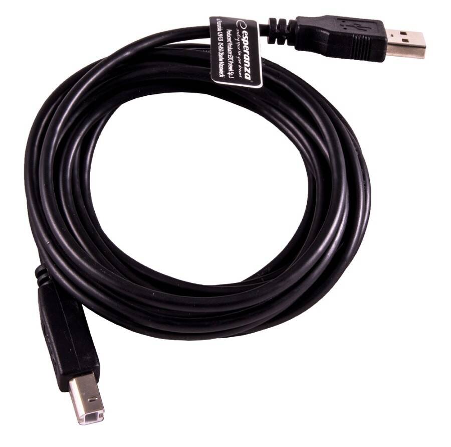 Kabel Usb 2.0 Drukarkowy A-B 3M Esperanz