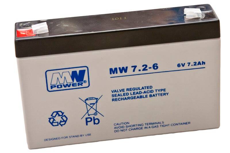 Mw 7.2-6 Akumulator Agm 6V/7.2Ah 151*34*