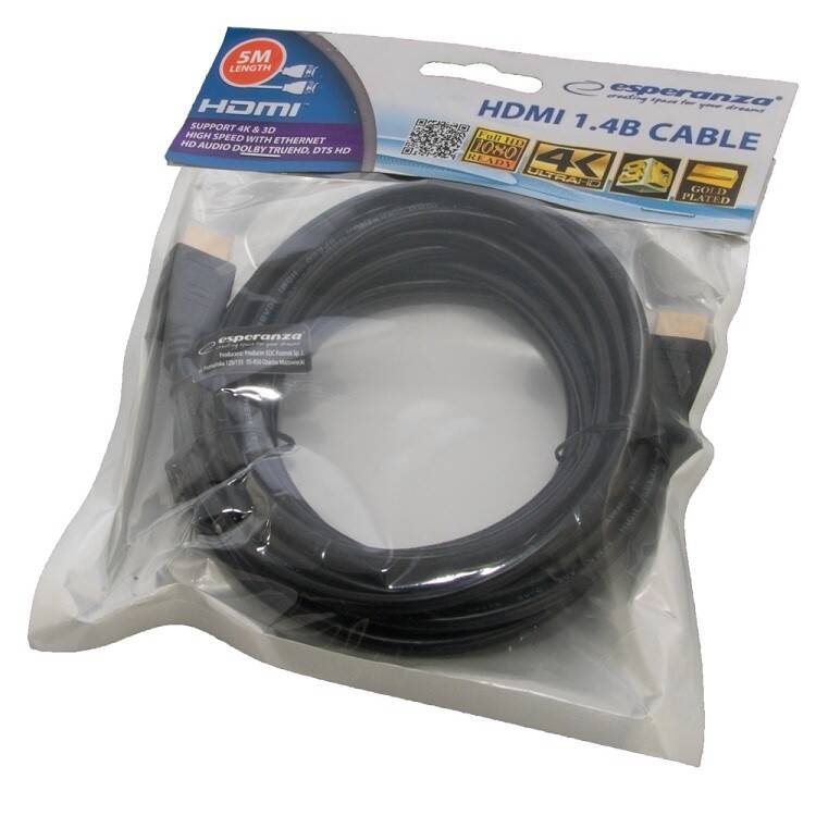 Kabel Hdmi 5M Esperanza Eb189