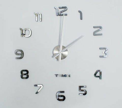 Zegar Ścienny naklejane cyfry DIY Z4785