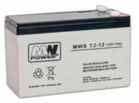 Akumulator Agm 12V/ 7.2Ah, Mws 7.2-12