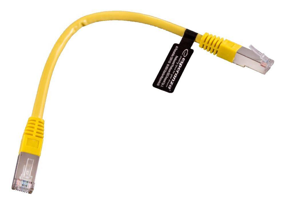 Kabel Utp Cat 5E Patchcord 0.5M żółty