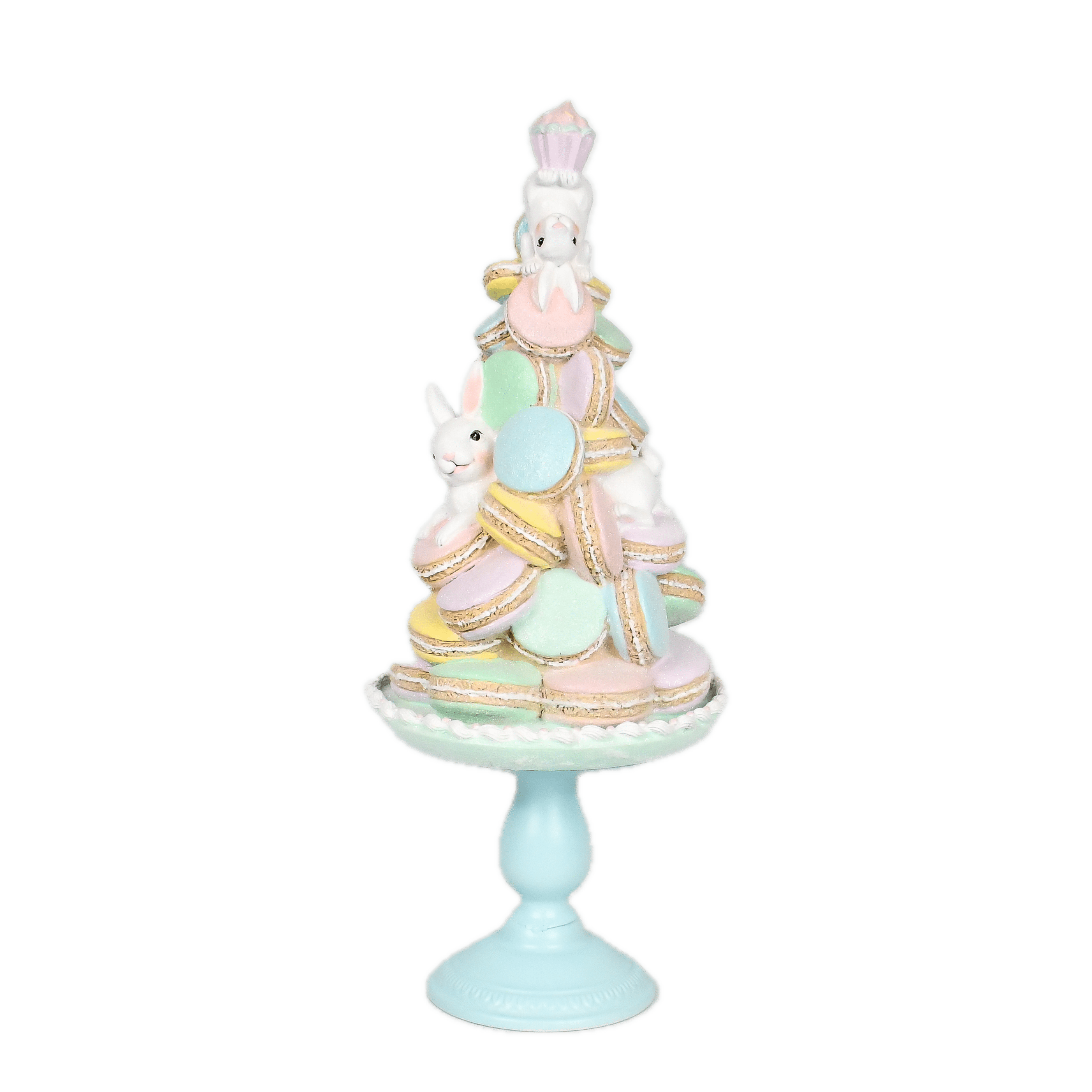 Pastelowa Taca Makaroników z Króliczkami 25 x 59 cm