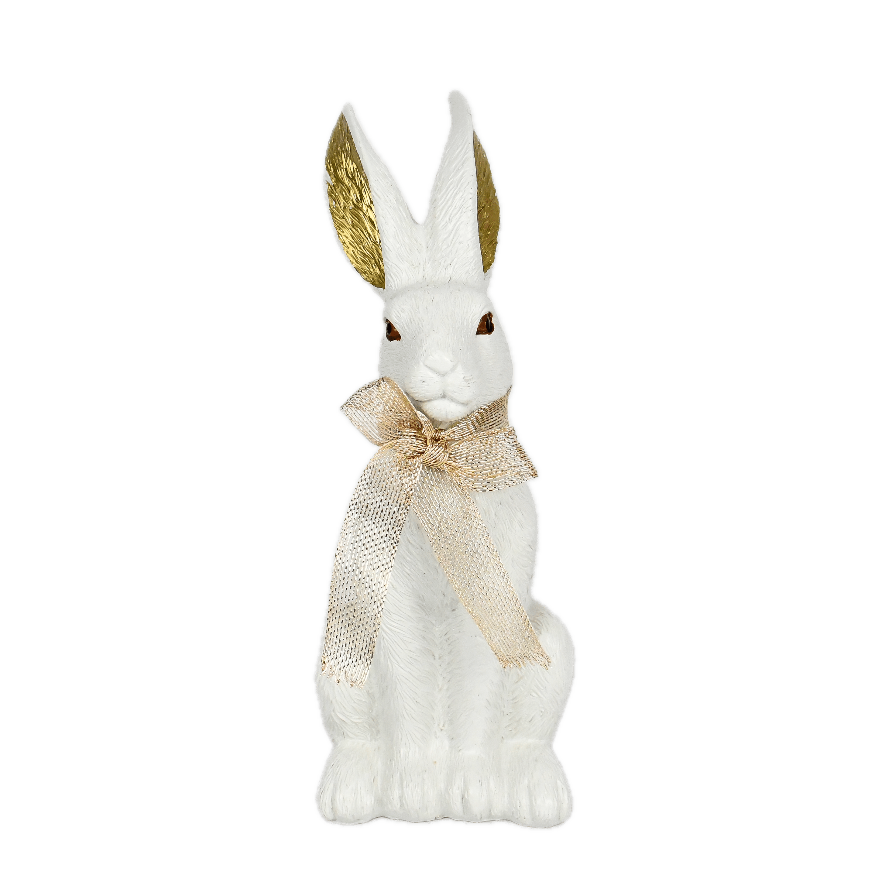 Elegancki Królik Wielkanocny ze Złotymi Detalami 28 x 13 cm