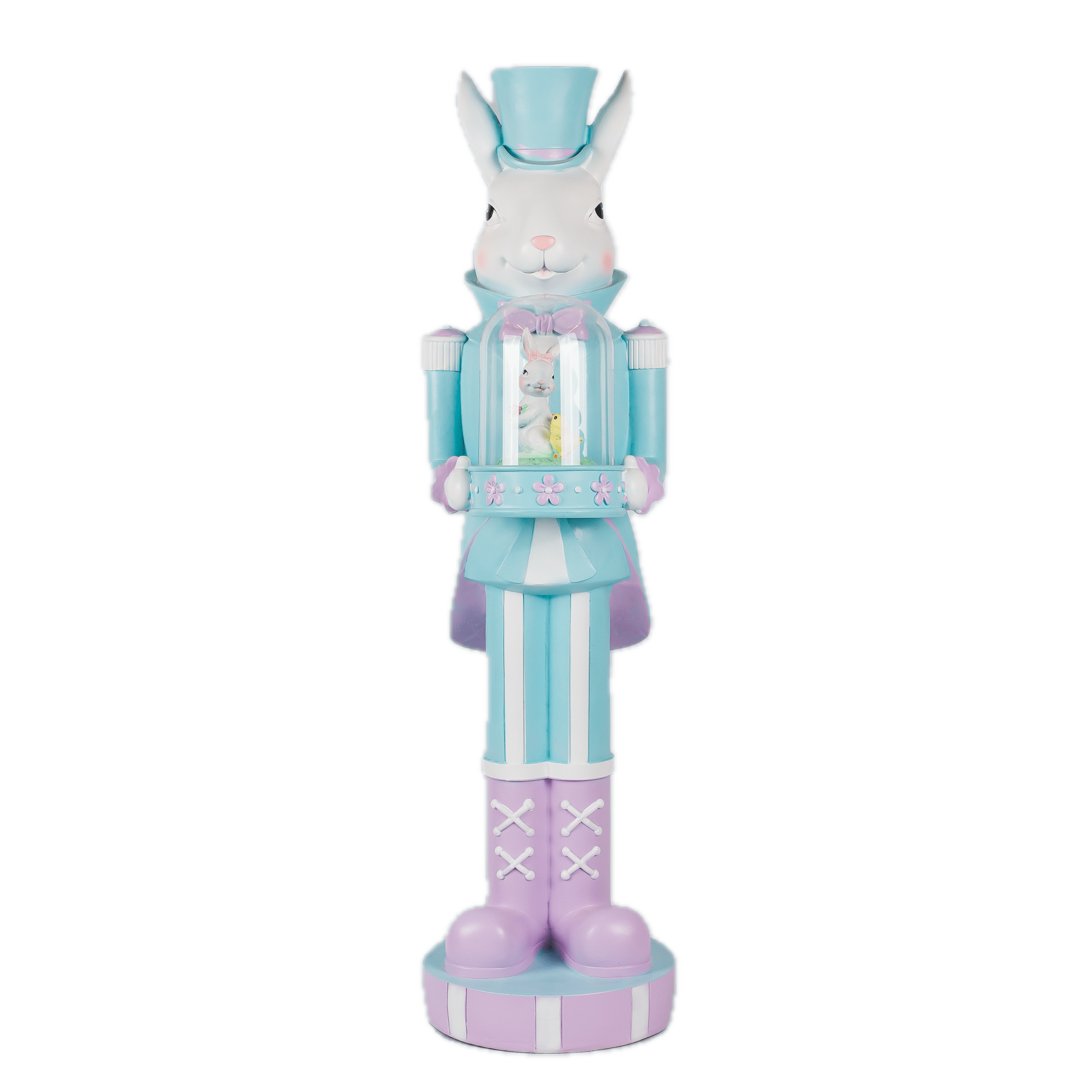 Figurka Królika z Dekoracją Led 25 x 93 x 32 cm
