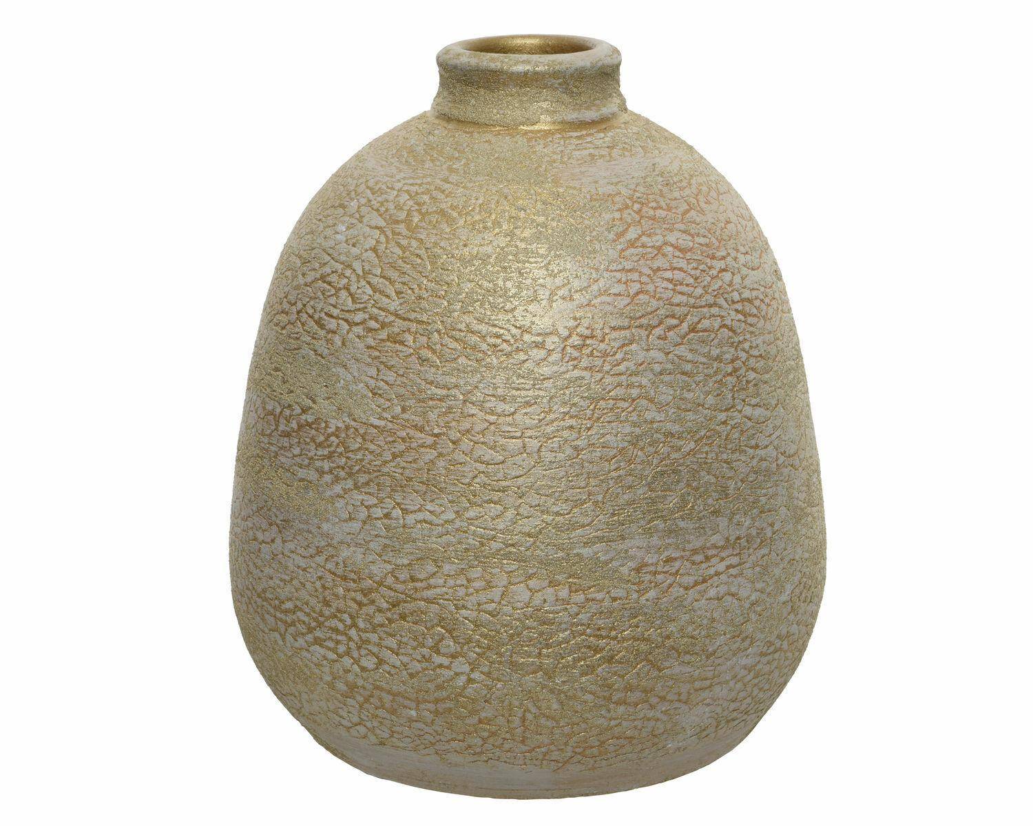 Wazon Ceramiczny Złoty 21cm (Zdjęcie 1)
