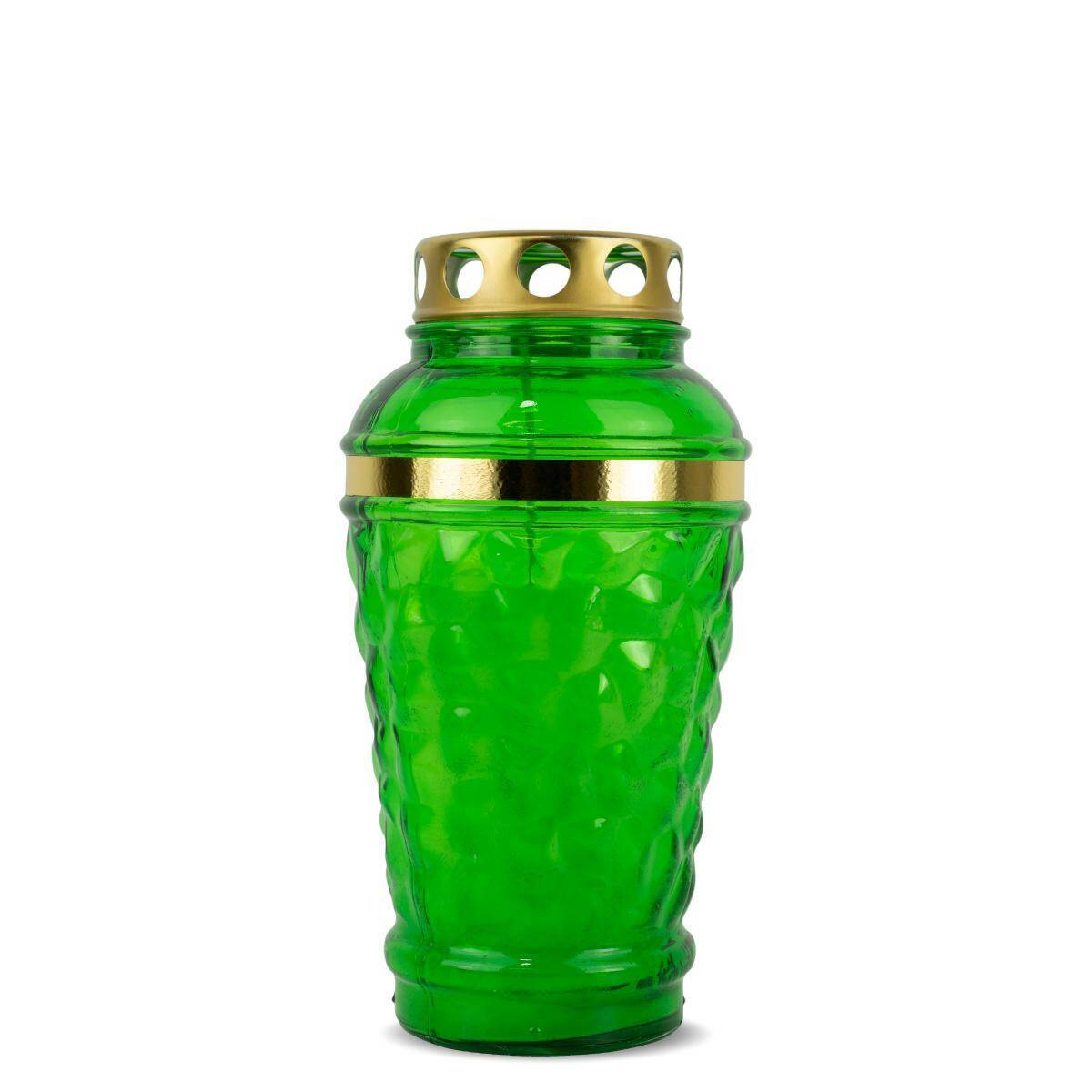 Znicz Zalewany DP 25s Zielony 21 cm