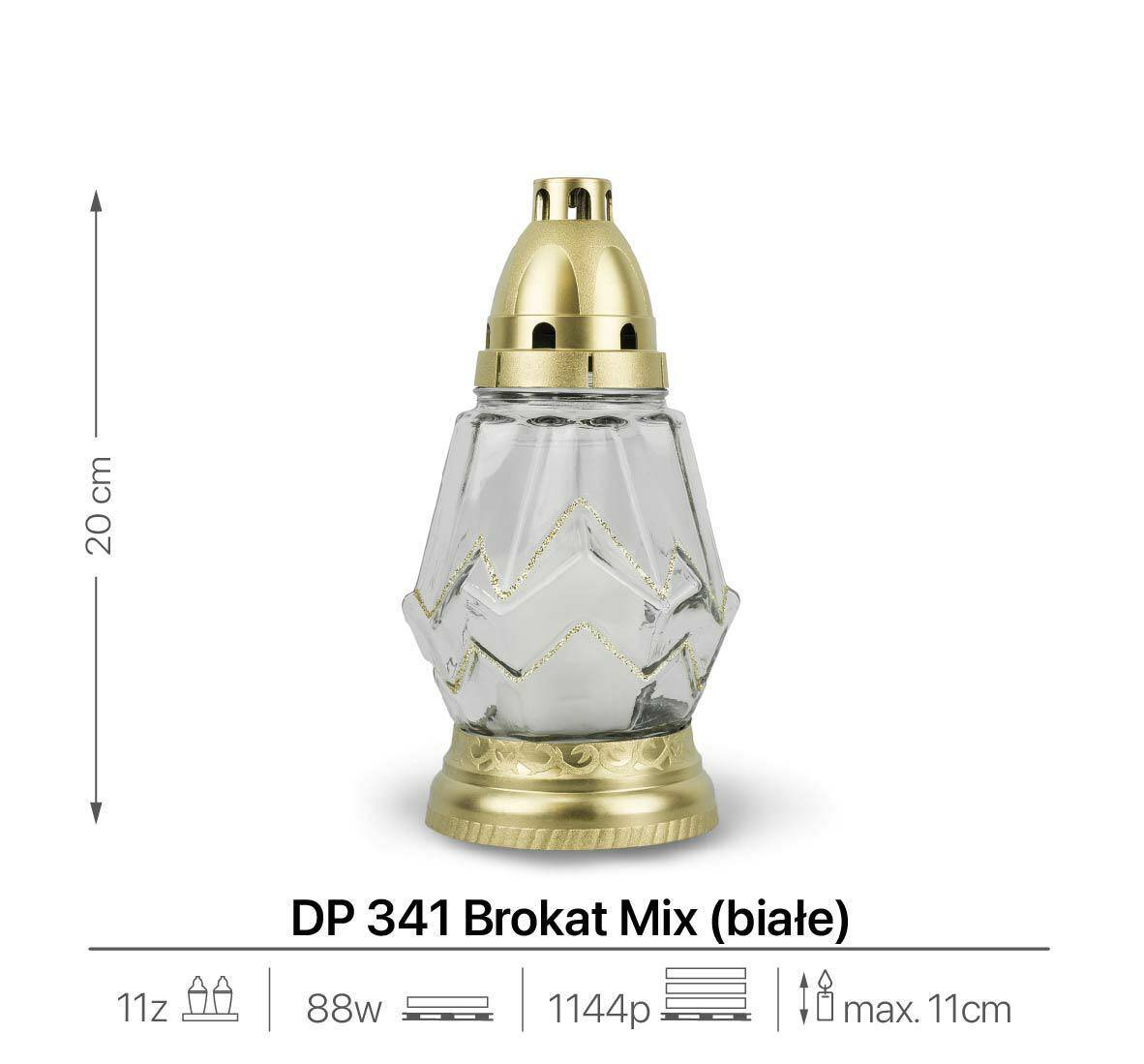 DP 341 Brokat Mix Biały (Zdjęcie 2)
