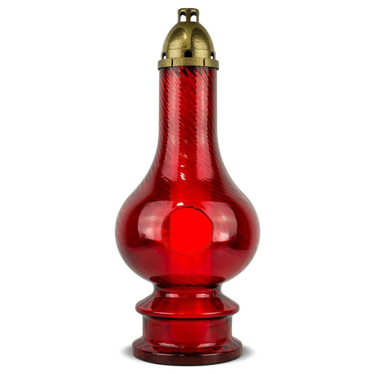 Znicz Lampa Bardzo Duża 55 cm Czerwony