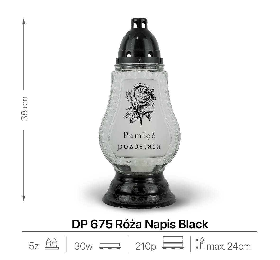 DP 675 Róża Napis Black (Zdjęcie 2)