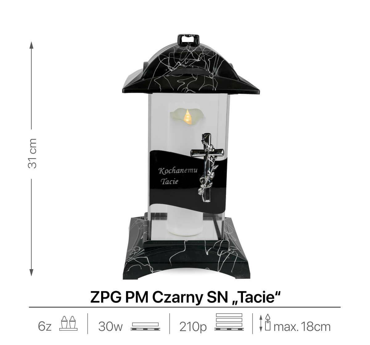 Znicz Artystyczny Kapliczka ZPG PM 31 cm (Zdjęcie 2)