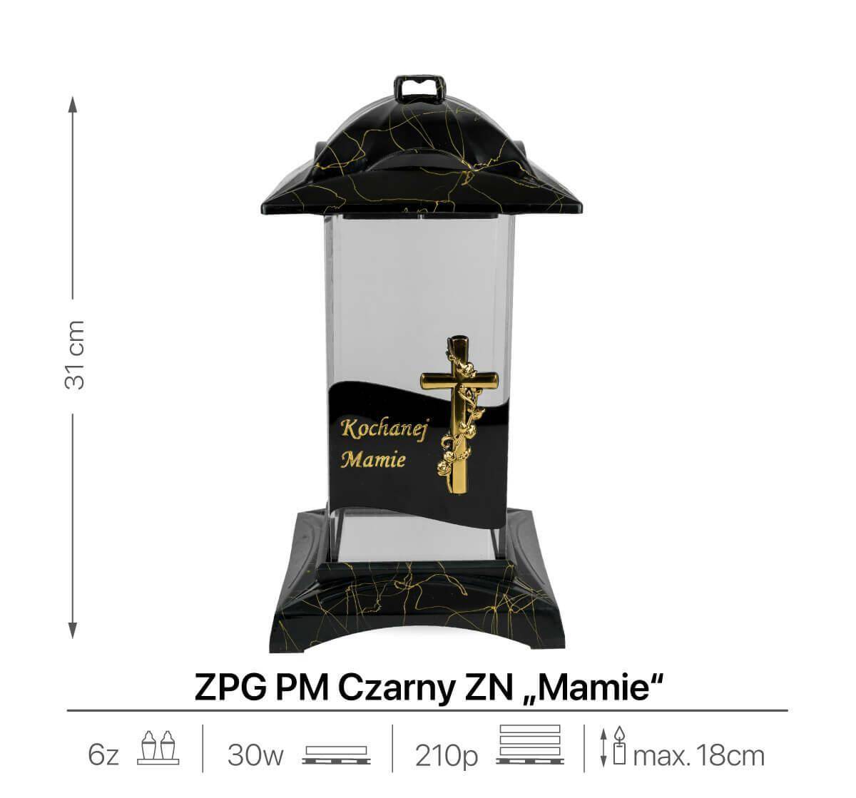 Znicz Artystyczny Kapliczka ZPG PM 31 cm (Zdjęcie 3)