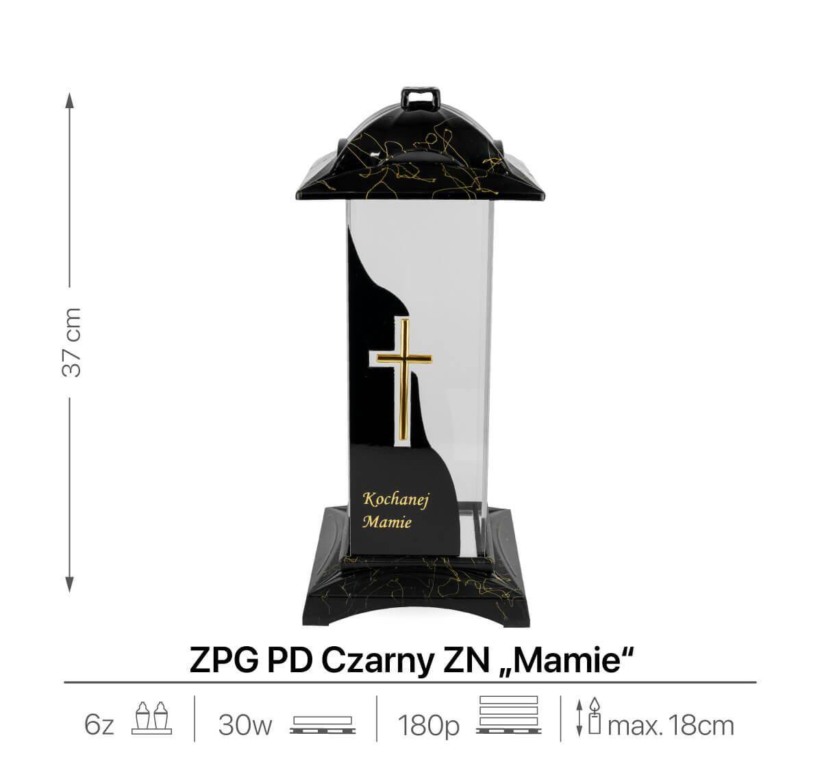 Znicz Artystyczny Kapliczka ZPG PD 37 cm (Zdjęcie 3)