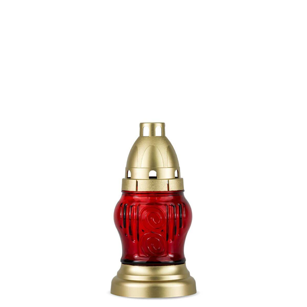 Znicz Mini Kulka DP615 Czerwony 16 cm
