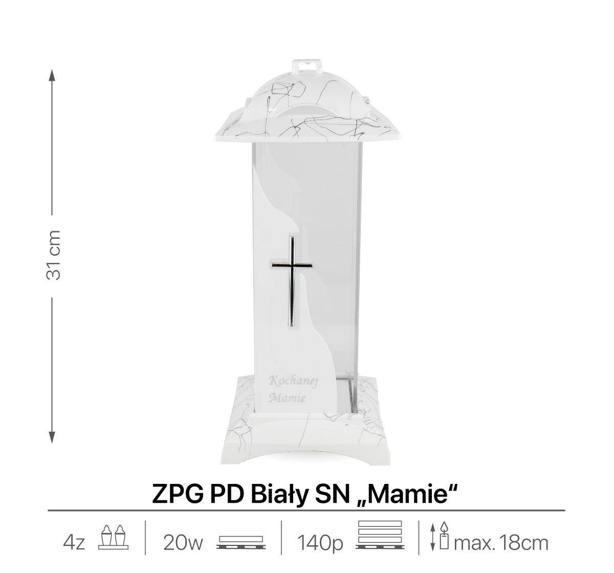 Znicz Artystyczny Kapliczka ZPG PD 37 cm (Zdjęcie 3)