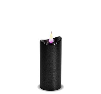 Świeca Led Woskowana 15 cm Grafitowy