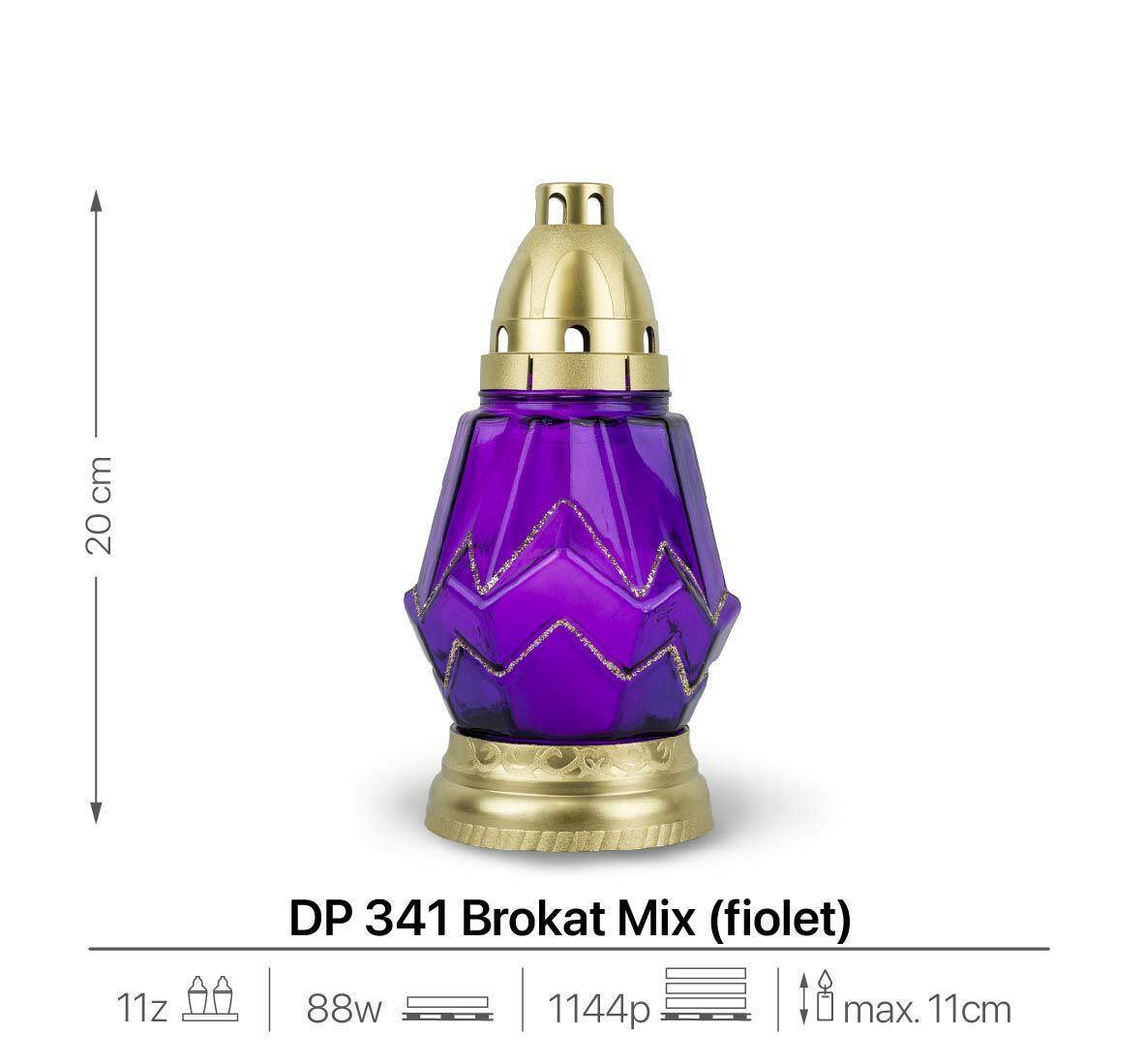 DP 341 Brokat Mix Fioletowy (Zdjęcie 2)