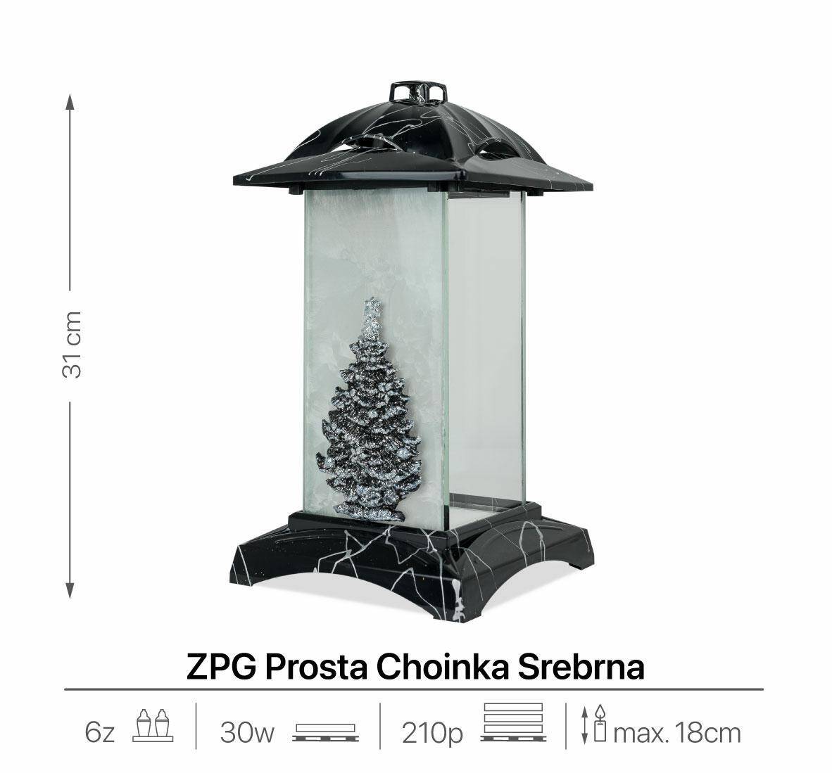 Znicz Kapliczka Choinka ZPG PM 31 cm