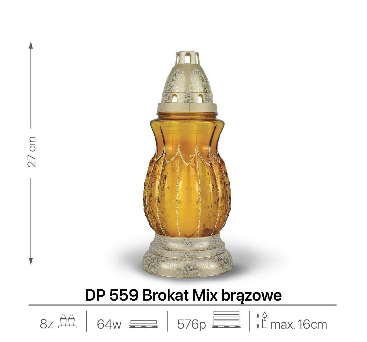 DP 559 Brokat Mix Brązowy (Zdjęcie 2)