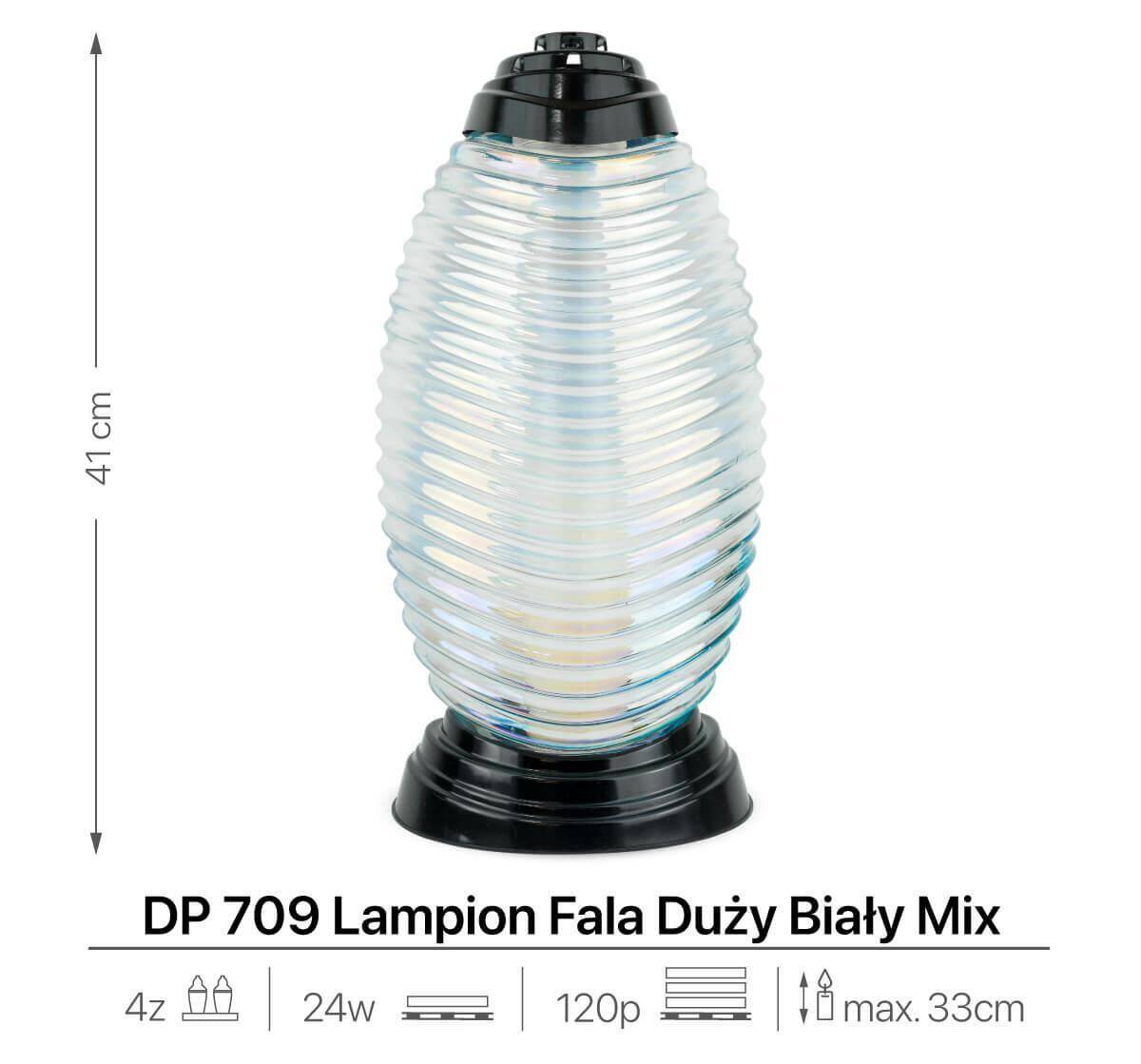 Znicz Ekskluzywny Lampion DP709 Biały 41 (Zdjęcie 3)