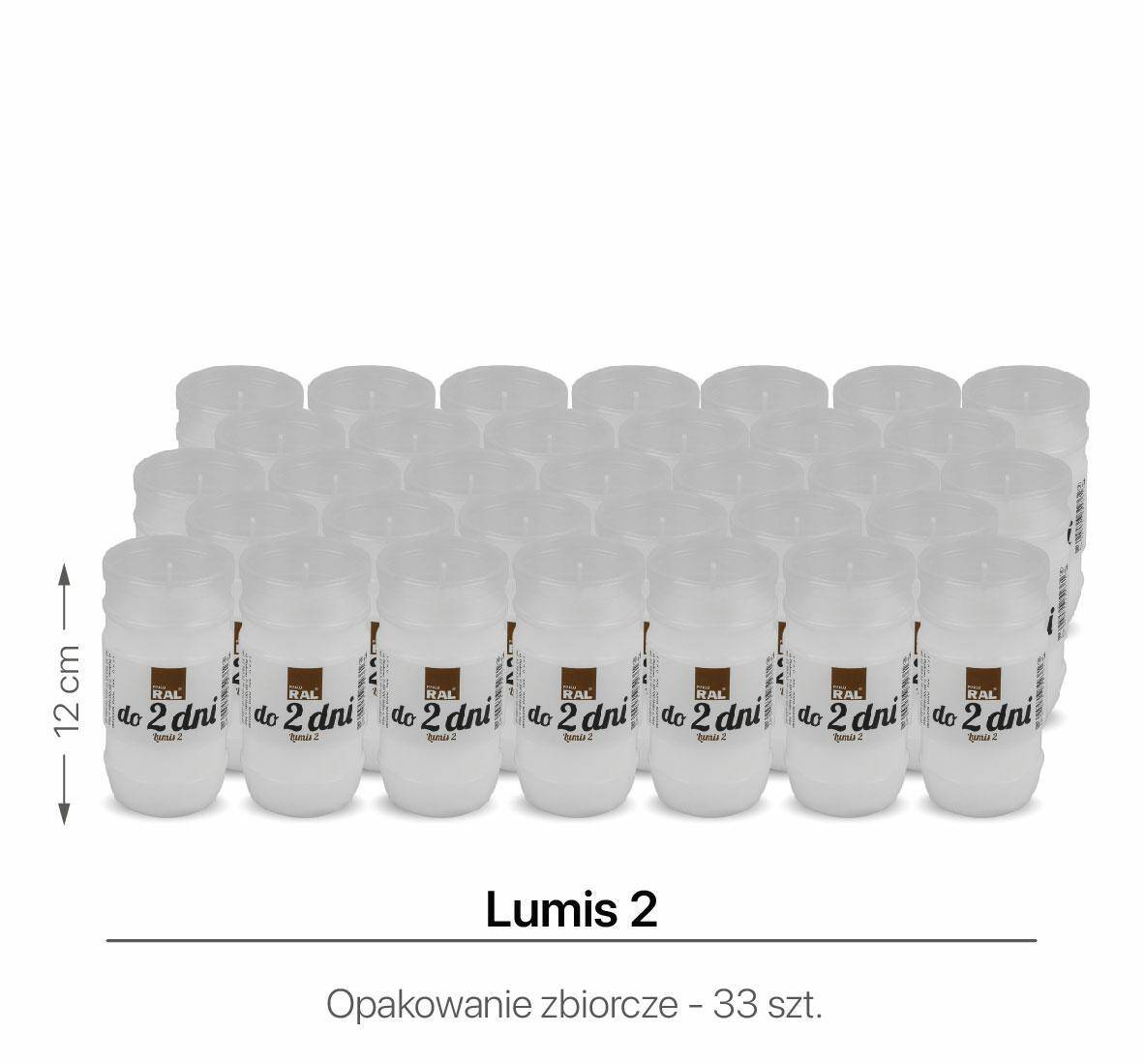 Wkłady do zniczy Lumis 2 12 cm (Zdjęcie 1)