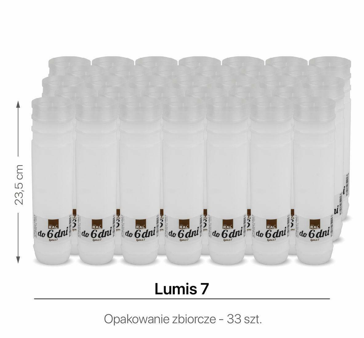 Wkłady do zniczy Lumis 7 23,5 cm (Zdjęcie 2)