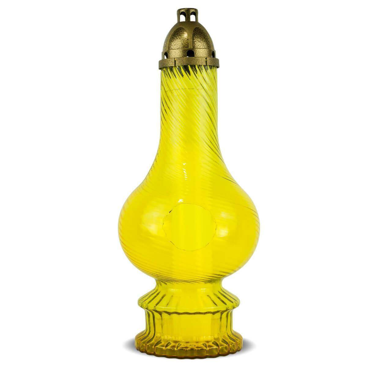 Znicz Lampa Bardzo Duża 55 cm Żółty