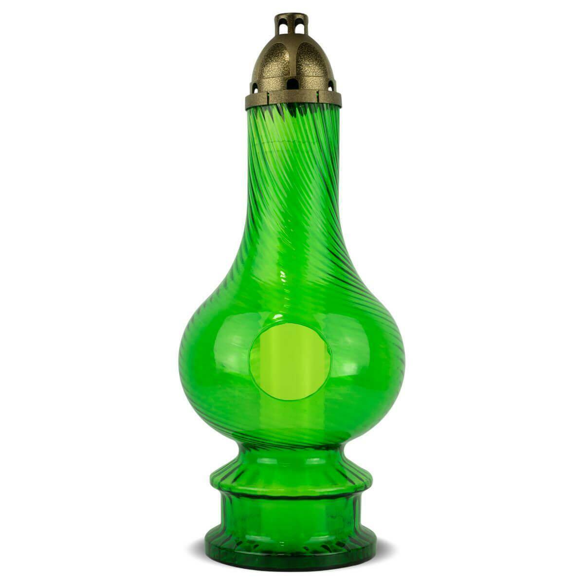 Znicz Lampa Bardzo Duża 55 cm Zielony