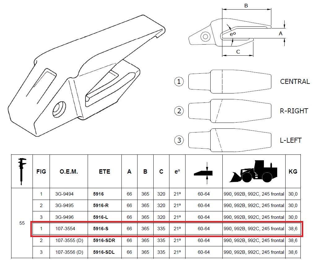 ADAPTER ETE-5916-S / 107-3554