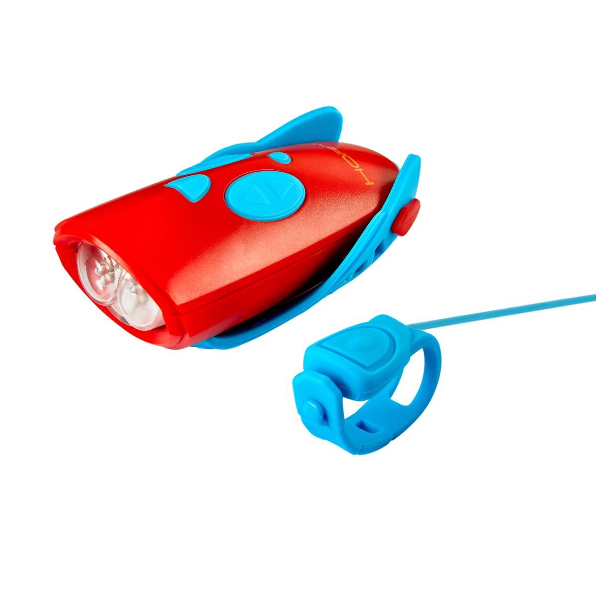 Mini HORNIT lampka klakson BLUE - RED (Zdjęcie 3)