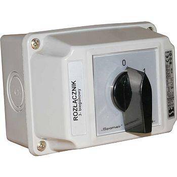 ŁK25R OB2ZC łącznik krz. 0-1 25A 3P IP65
