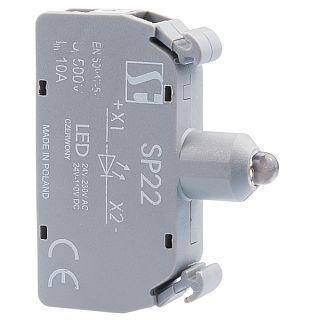 SP22 LED uniwersalny podstawowy zielony