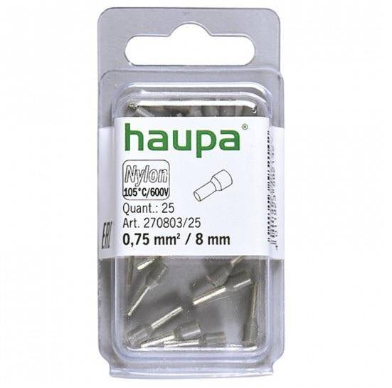 HAUPA końcówka tulejkowa izol. 0,75/8