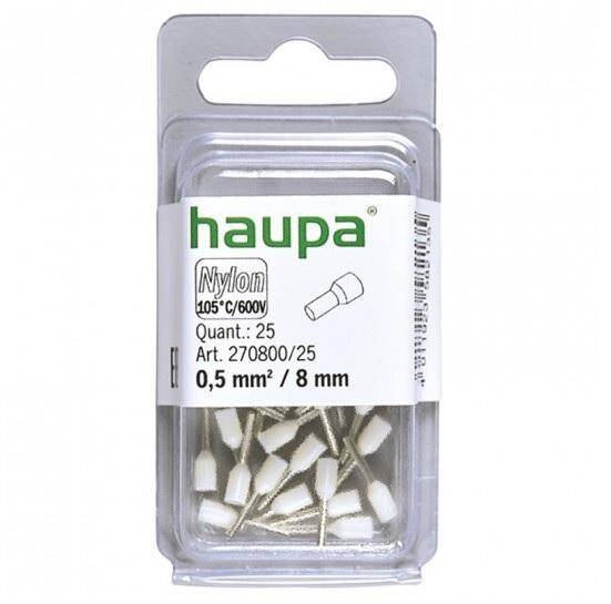 HAUPA końcówka tulejkowa izol. 0,5/8