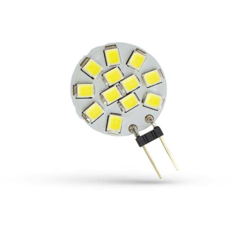 LED G4 12V 1,2W 12 LED CW 20mm
