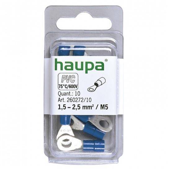 HAUPA końcówka oczkowa izol. 1,5-2,5 M5