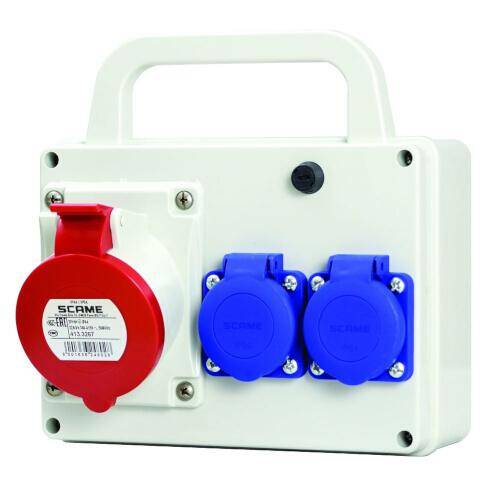 E-BOX rozdziel. z rączką 1x32A/5 2x230V