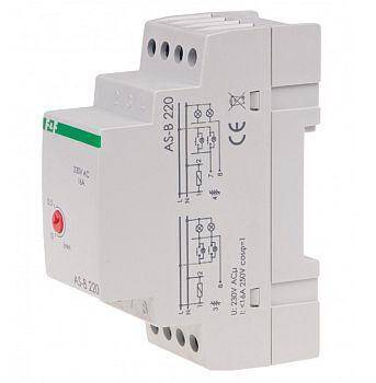 AS-B220 automat schod. 16A 230V AC (DIN) (2P) współpracuje z przyciskami podświetlanymi