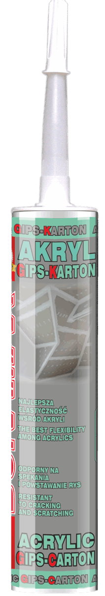 BORAMAX AKRYL GIPS-KARTON BIAŁY 280ml (Zdjęcie 1)