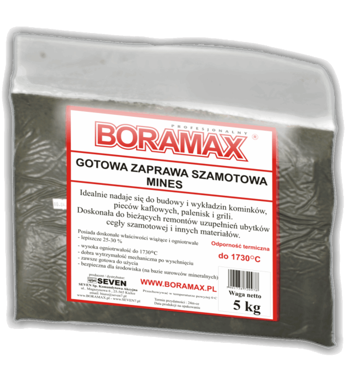 BORAMAX GOTOWA ZAPRAWA SZAMOTOWA 5KG
